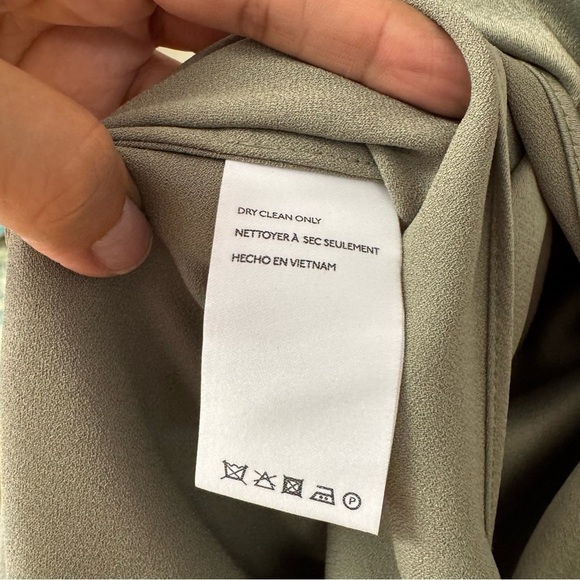 Anthropologie BHLDN Dylan One Shoulder Satin Side Slit Gown Maxi Dress Size 12 - Picture 9 of 14